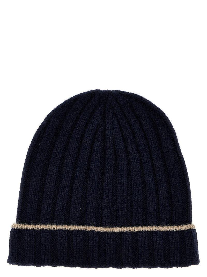 Brunello Cucinelli Brunello Cucinelli Contrast Line Beanie