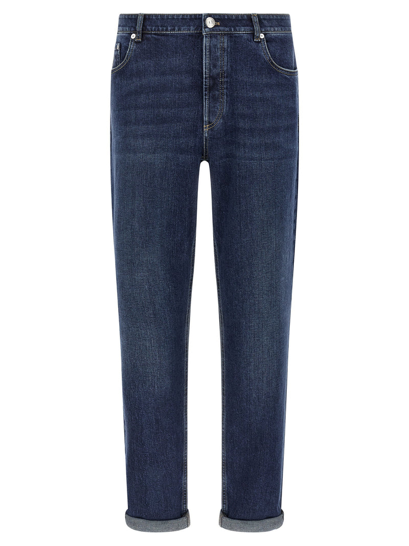 Brunello Cucinelli Brunello Cucinelli Logo Embroidery Stretch Jeans