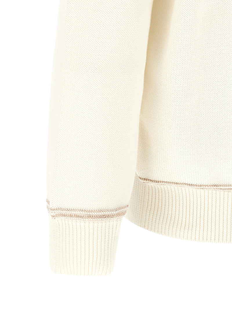 Brunello Cucinelli Brunello Cucinelli Braided Jacquard Shoulders Cardigan