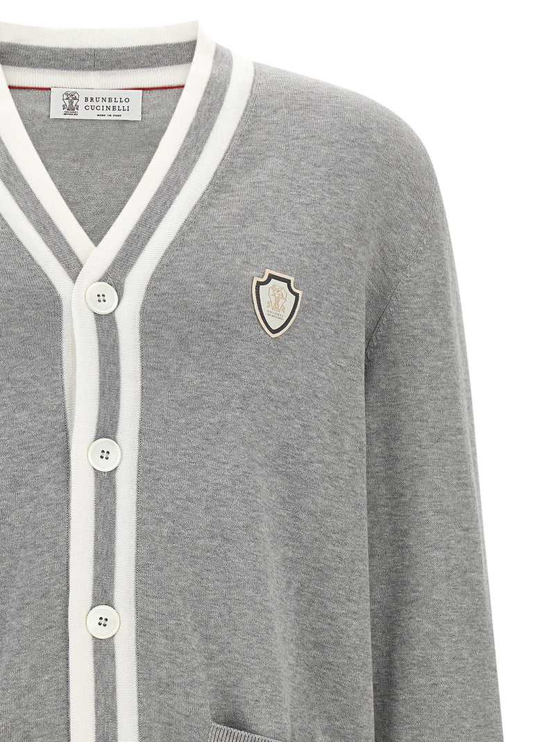 Brunello Cucinelli Brunello Cucinelli Heraldic Logo Cardigan