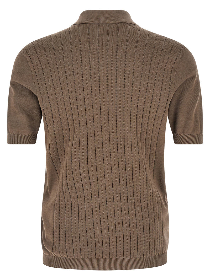 Brunello Cucinelli Brunello Cucinelli Operated Ribbed Shirt