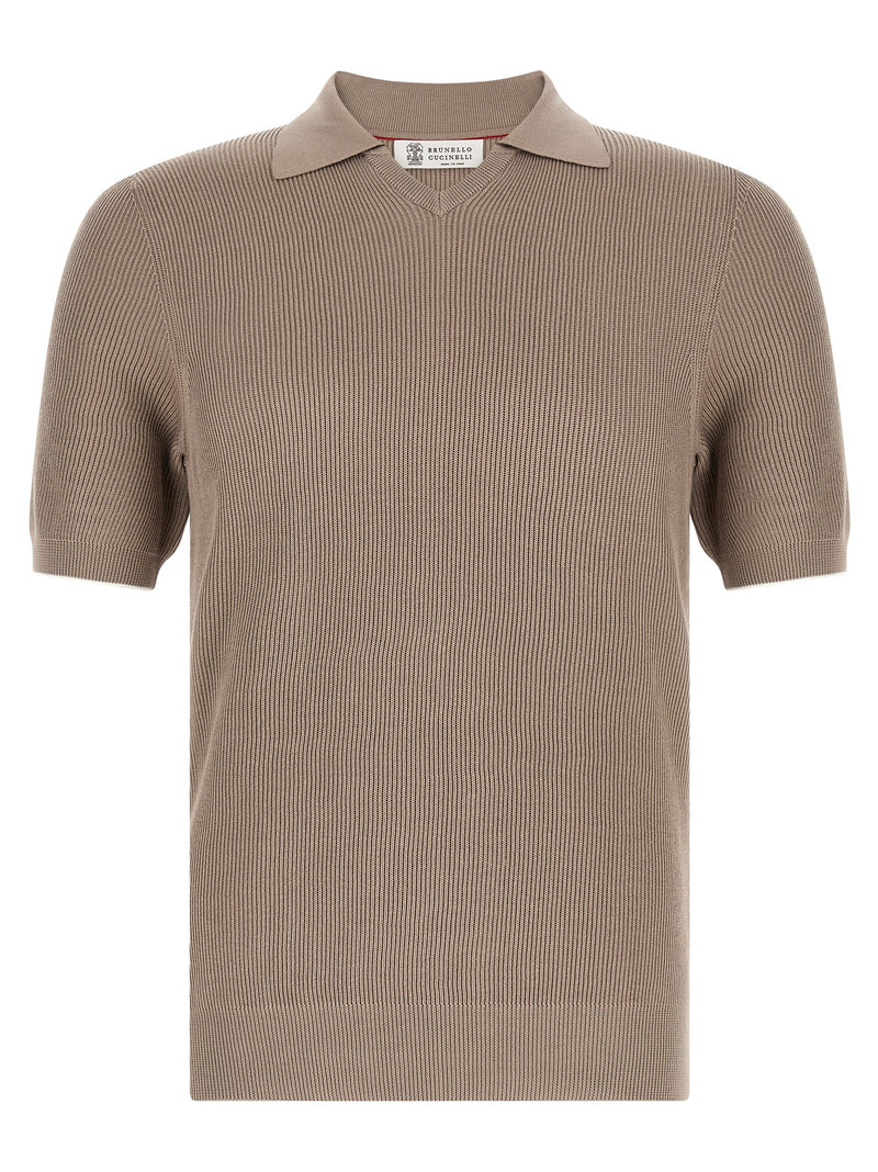 Brunello Cucinelli Brunello Cucinelli Knitted Polo Shirt