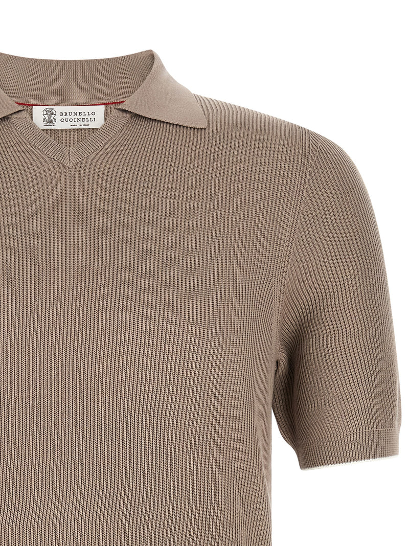 Brunello Cucinelli Brunello Cucinelli Knitted Polo Shirt