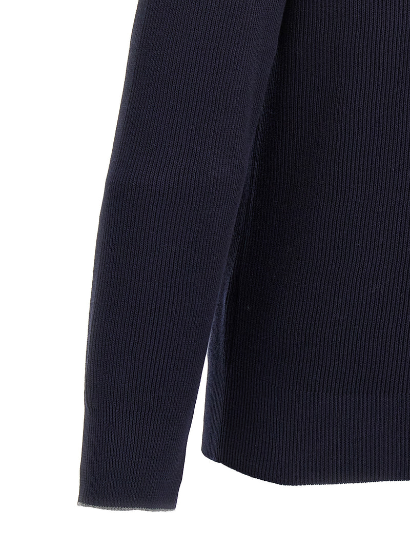 Brunello Cucinelli Ribbed Polo Shirt | Urbalenti™ NYC