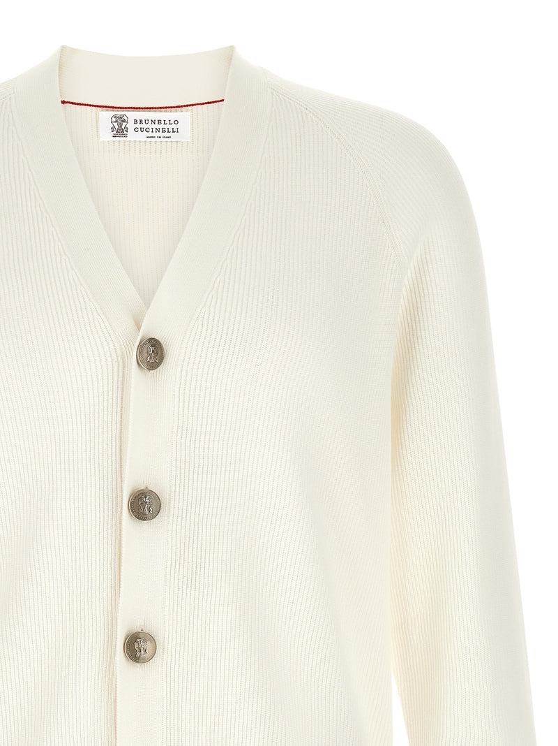 Brunello Cucinelli Brunello Cucinelli English Ribbed Cardigan