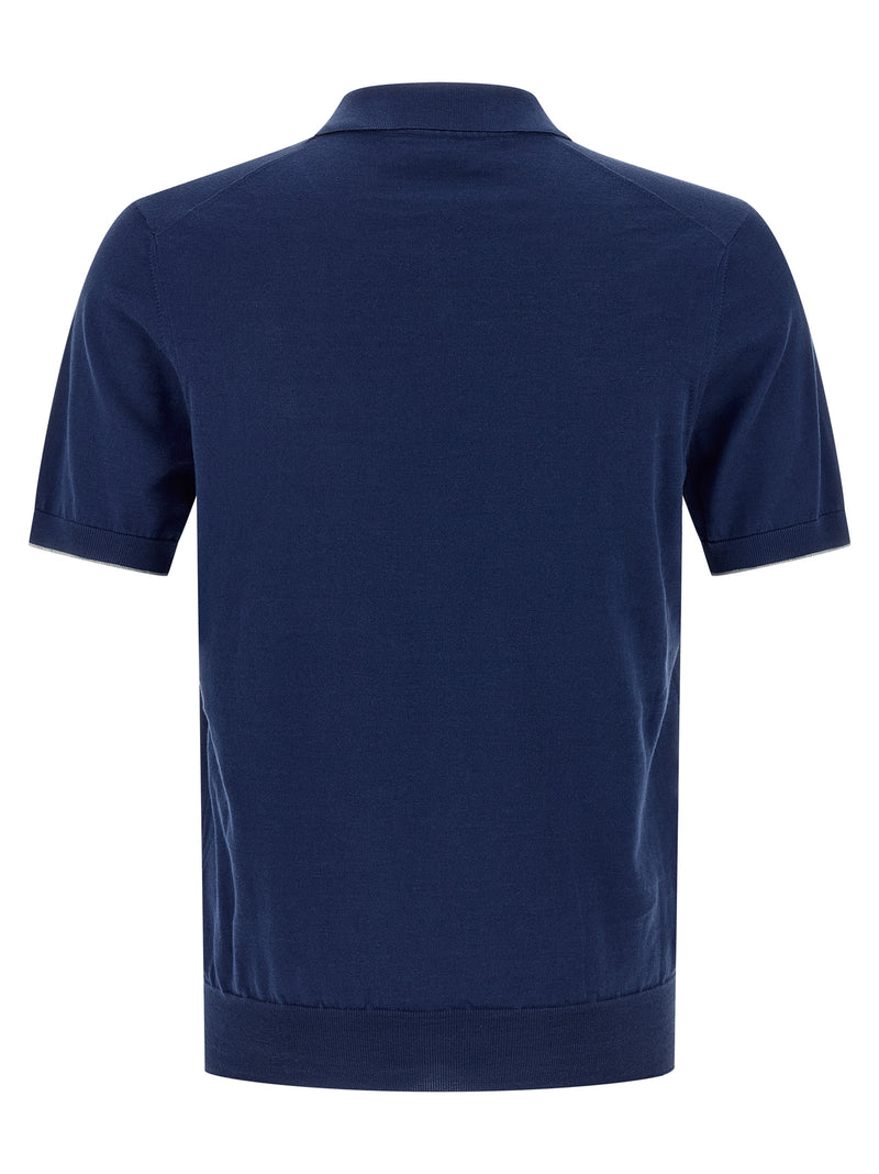 Brunello Cucinelli Cotton Polo Shirt - Cotton Short Sleeve - Style 5COZ7... | Urbalenti™ NYC