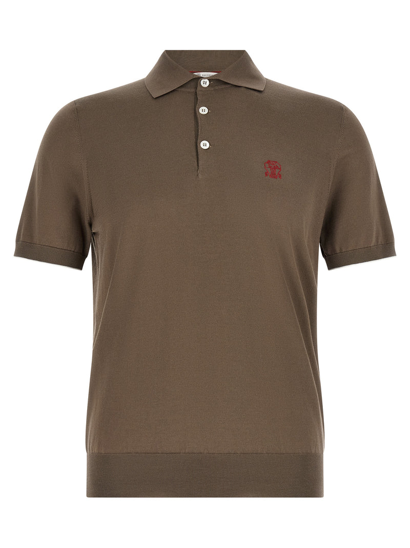 Brunello Cucinelli Brunello Cucinelli Knitted Polo Shirt