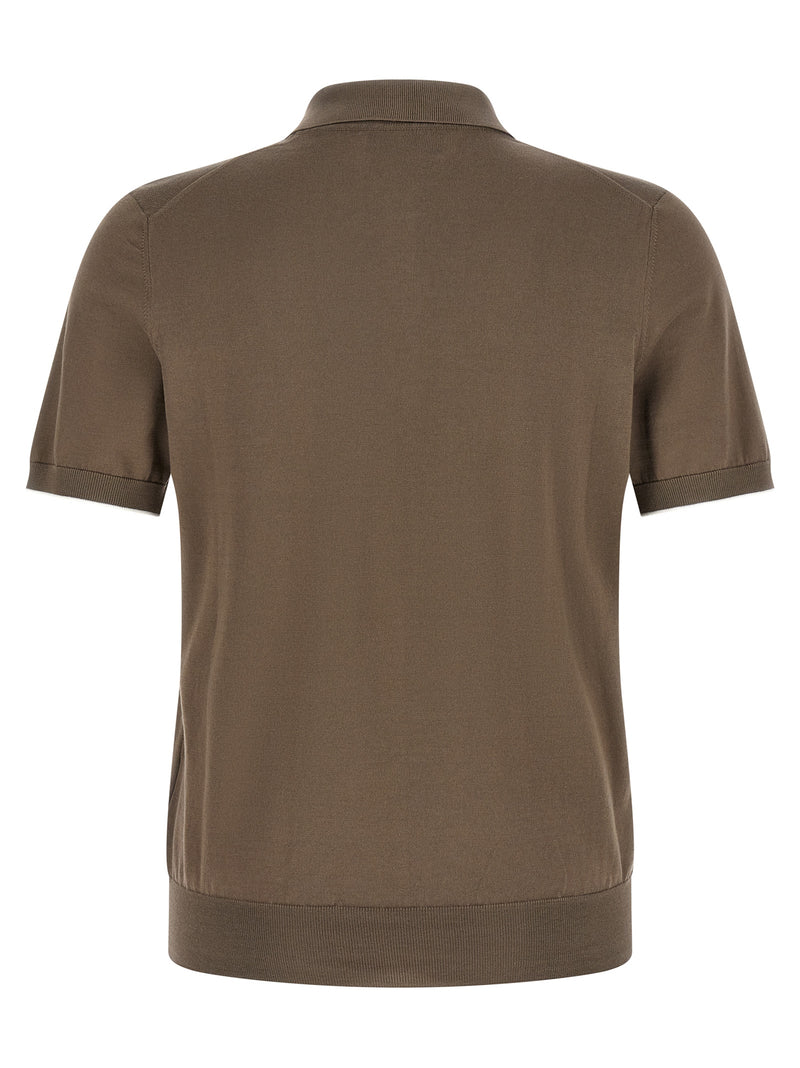 Brunello Cucinelli Brunello Cucinelli Knitted Polo Shirt