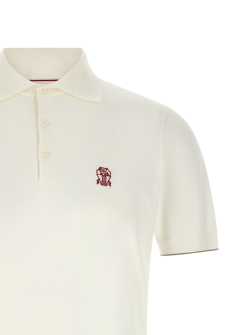 Brunello Cucinelli Logo Embroidery Polo Shirt | Urbalenti™ NYC
