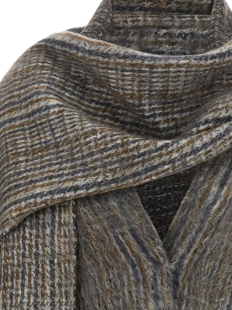 Brunello Cucinelli Cardigan With Scarf