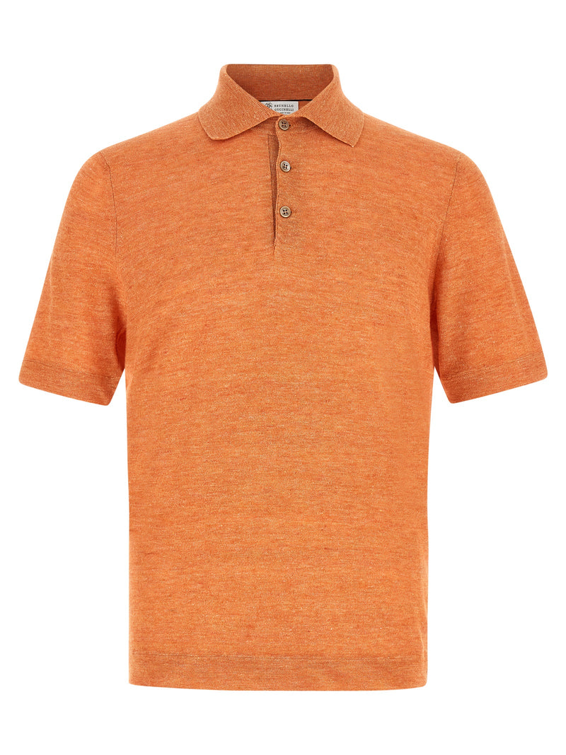 Brunello Cucinelli Linen Cotton Polo Shirt | Urbalenti™ NYC