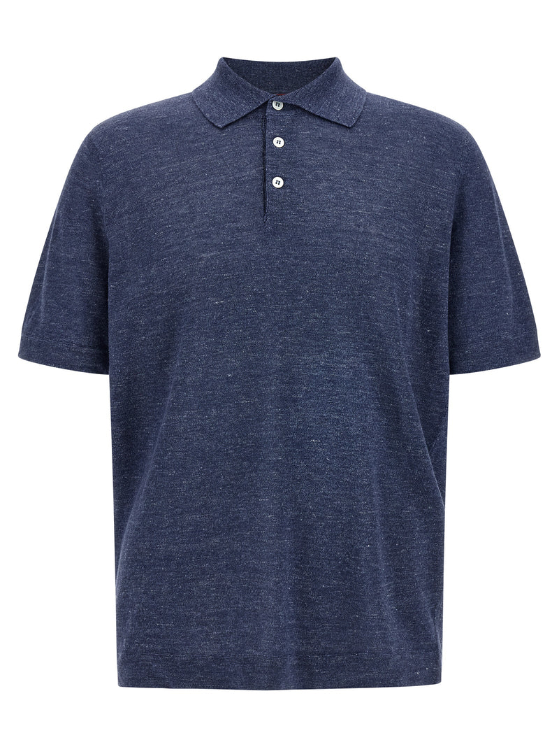 Brunello Cucinelli Brunello Cucinelli Linen Cotton Polo Shirt