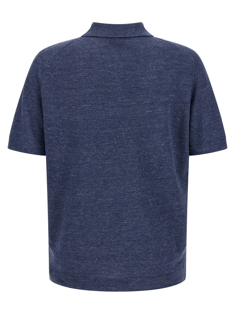 Brunello Cucinelli Brunello Cucinelli Linen Cotton Polo Shirt
