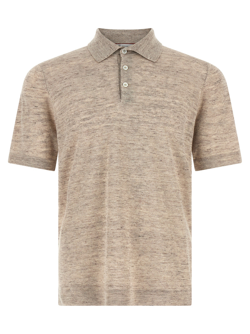 Brunello Cucinelli Linen Cotton Polo Shirt | Urbalenti™ NYC