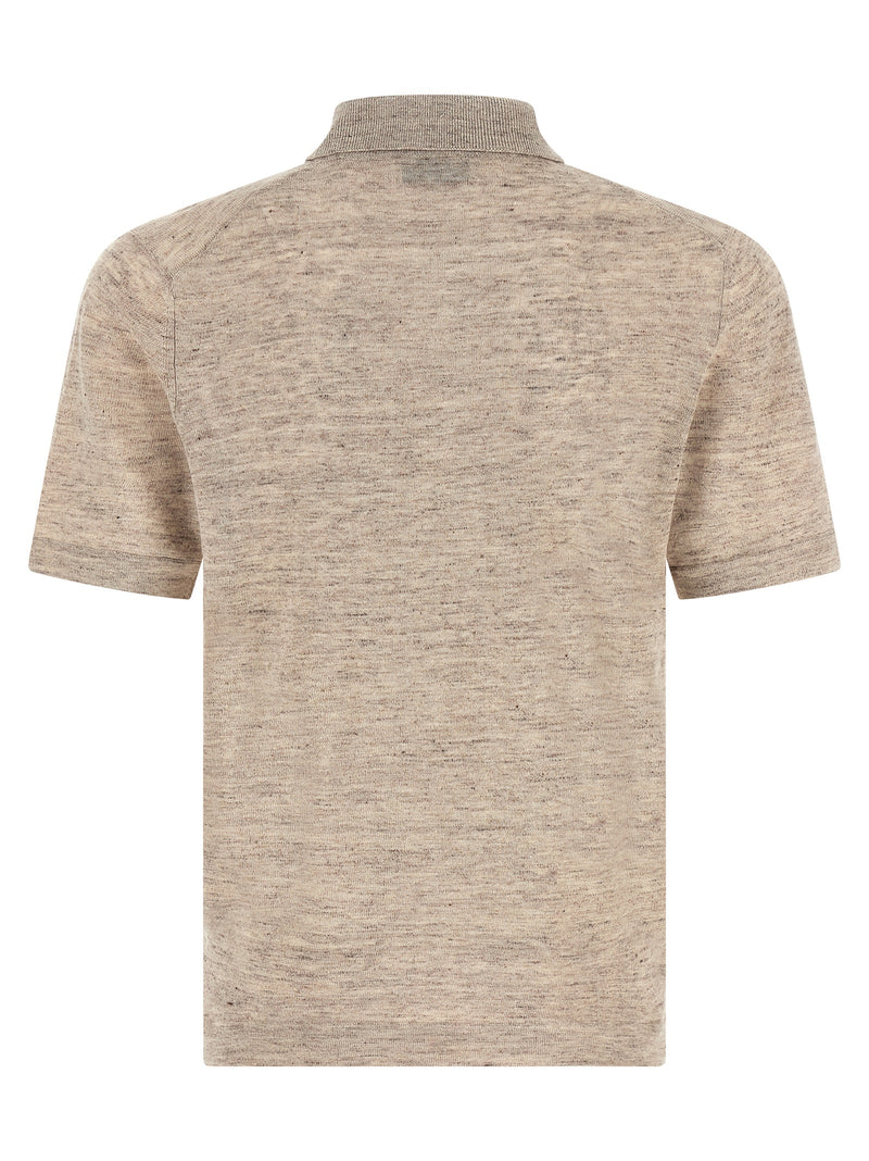 Brunello Cucinelli Linen Cotton Polo Shirt | Urbalenti™ NYC