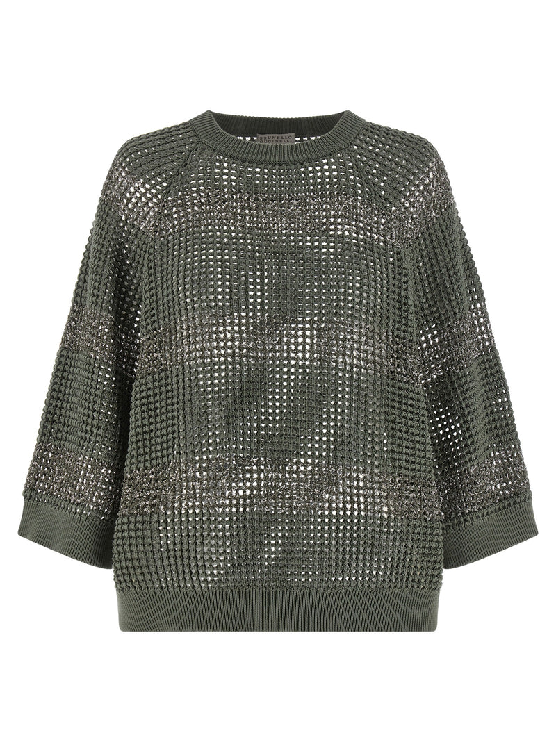 Brunello Cucinelli Dazzling Stripes Sweater | Urbalen... | Urbalenti™ NYC