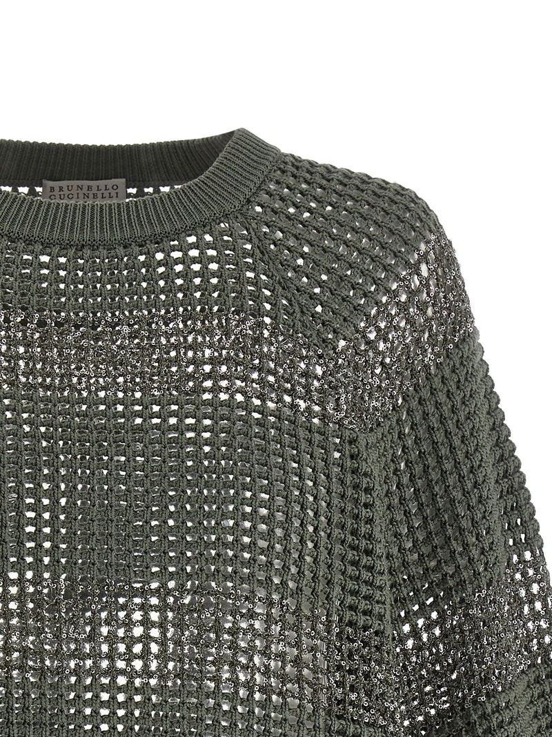 Brunello Cucinelli Dazzling Stripes Sweater | Urbalen... | Urbalenti™ NYC