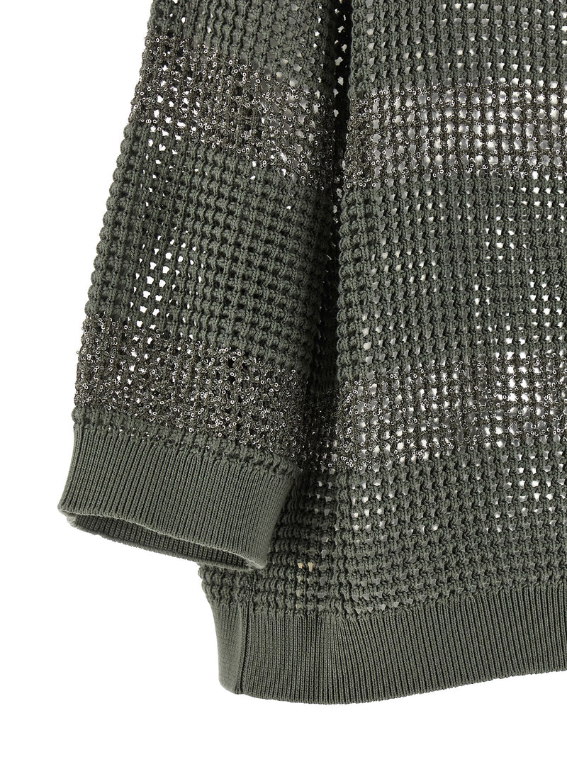 Brunello Cucinelli Dazzling Stripes Sweater | Urbalen... | Urbalenti™ NYC