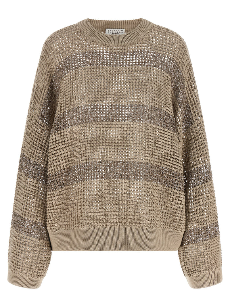 Brunello Cucinelli Brunello Cucinelli Dazzling Stripes Sweater