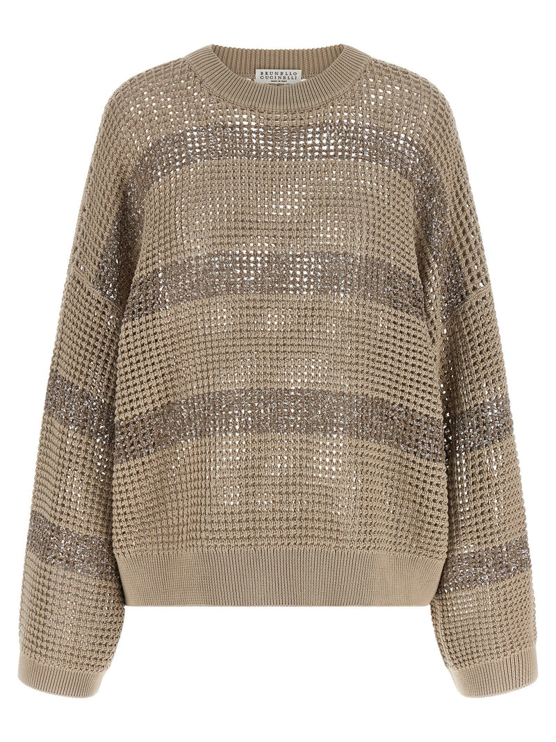 Brunello Cucinelli Brunello Cucinelli Dazzling Stripes Sweater