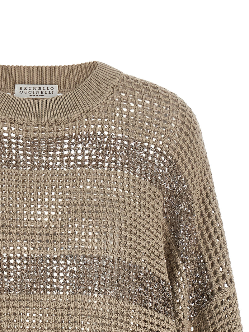 Brunello Cucinelli Brunello Cucinelli Dazzling Stripes Sweater