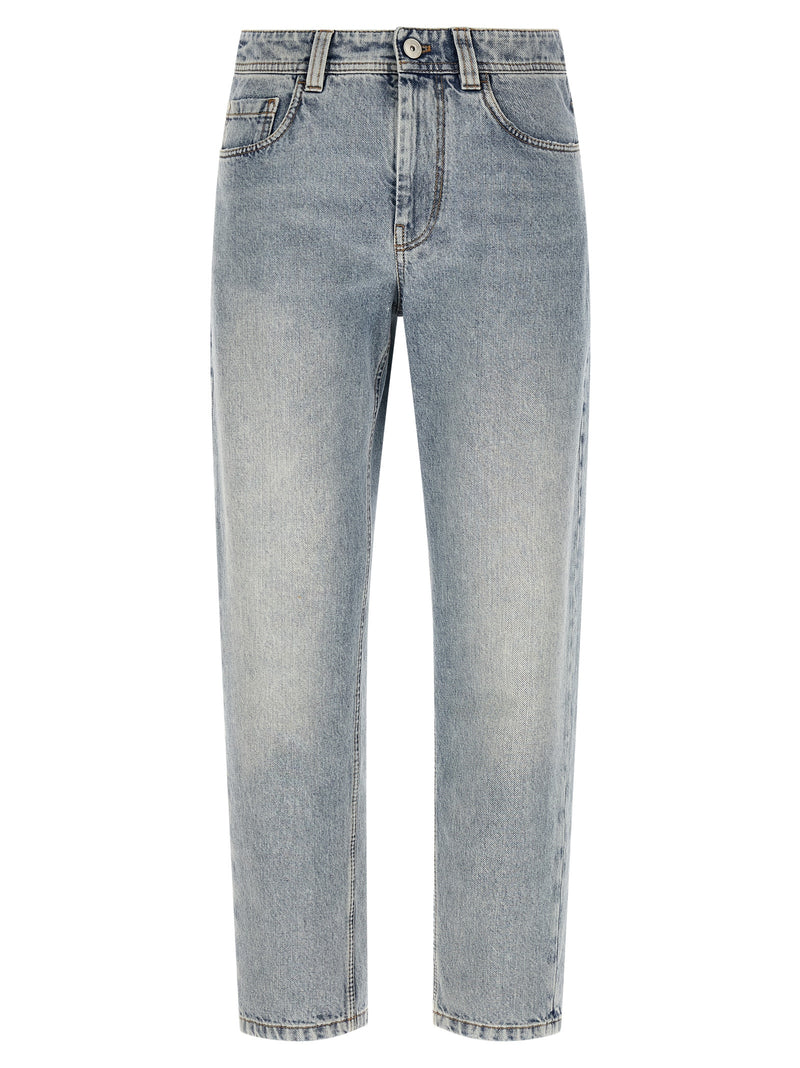 Brunello Cucinelli Baggy Tapered Jeans | Urbalenti™ NYC