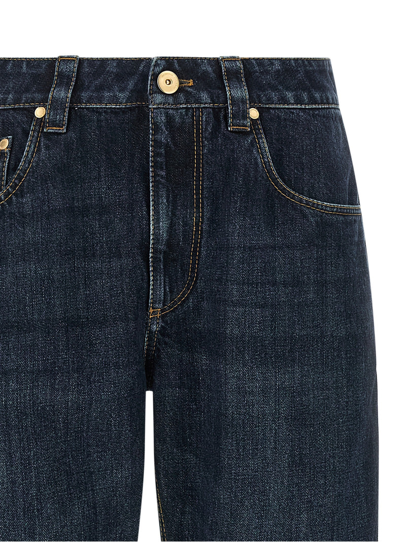 Brunello Cucinelli Brunello Cucinelli Shiny Bartack Jeans