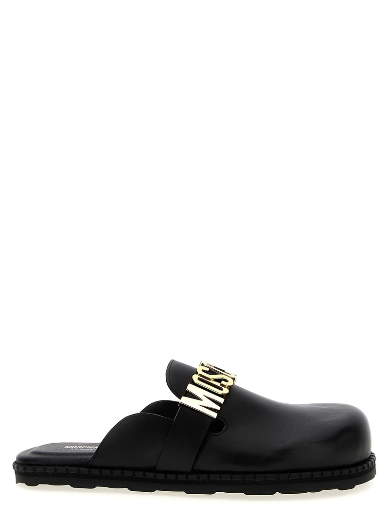 Moschino Birky Sabots - Leather - Style MF0000 | Urbalenti™ NYC