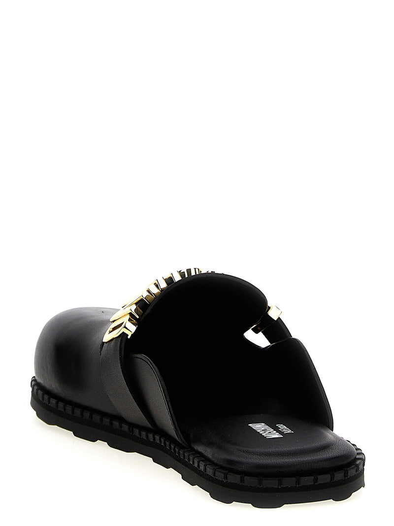 Moschino Birky Sabots - Leather - Style MF0000 | Urbalenti™ NYC