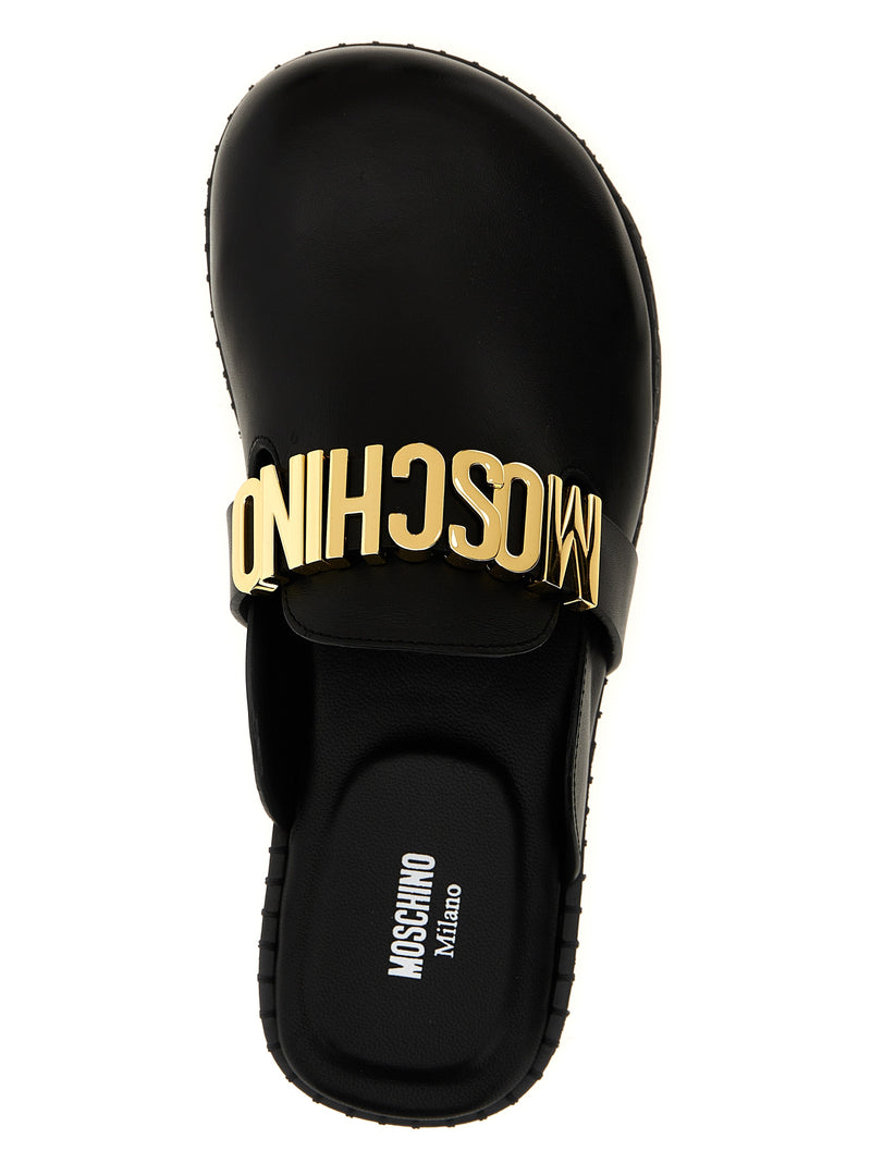 Moschino Birky Sabots - Leather - Style MF0000 | Urbalenti™ NYC