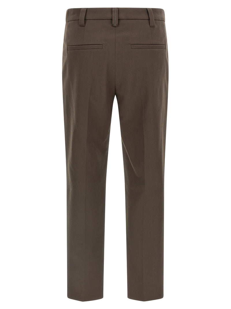 Brunello Cucinelli Cotton Trousers | Urbalenti™ NYC