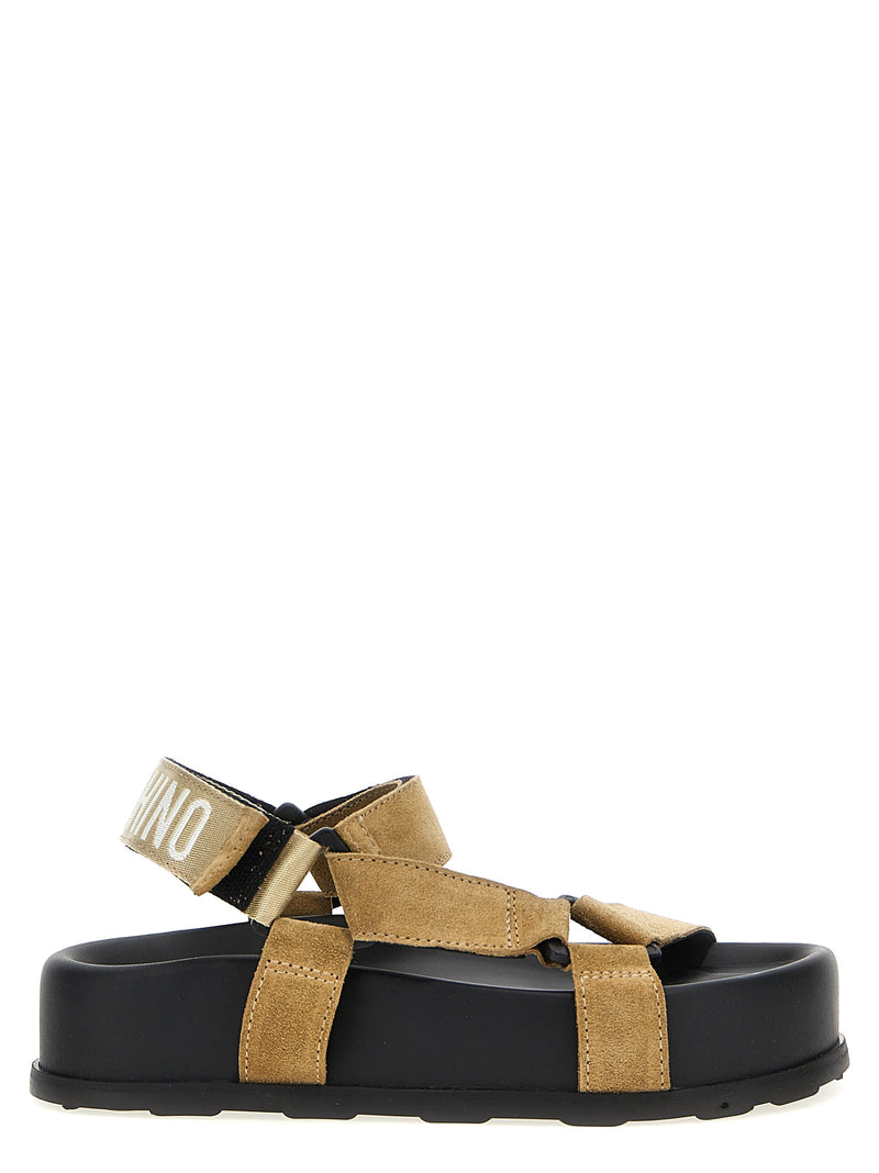 Moschino Suede Sandals | Urbalenti™ NYC