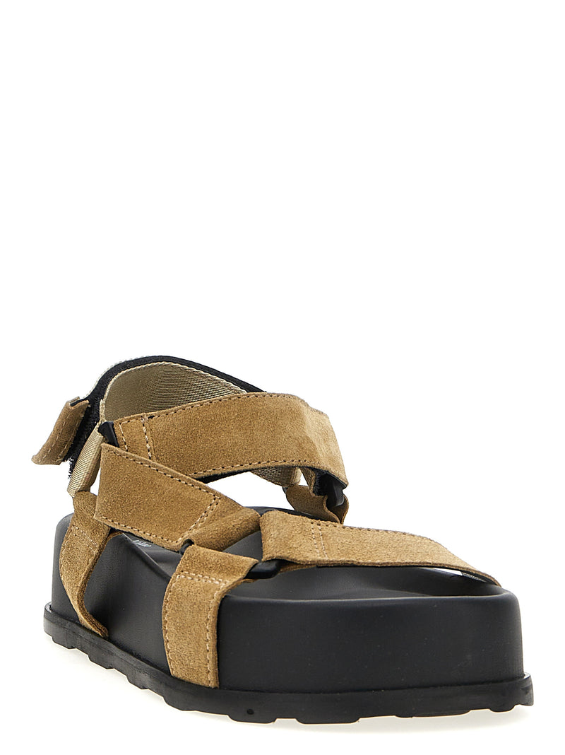 Moschino Suede Sandals | Urbalenti™ NYC