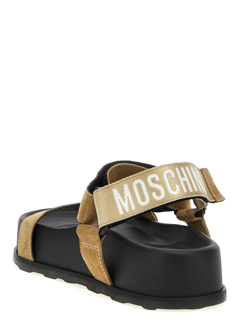 Moschino Suede Sandals | Urbalenti™ NYC
