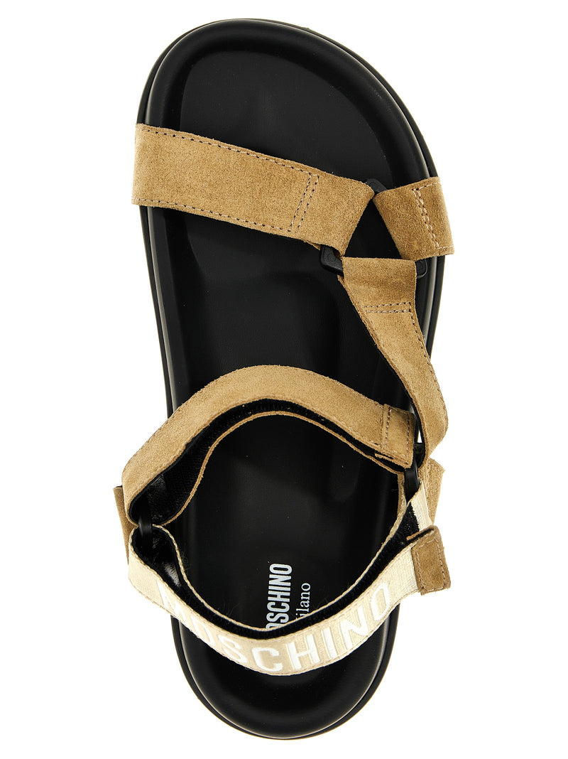 Moschino Suede Sandals | Urbalenti™ NYC