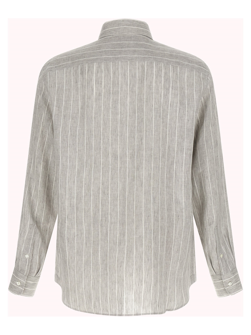 Brunello Cucinelli Pinstripe Shirt | Urbalenti™ NYC