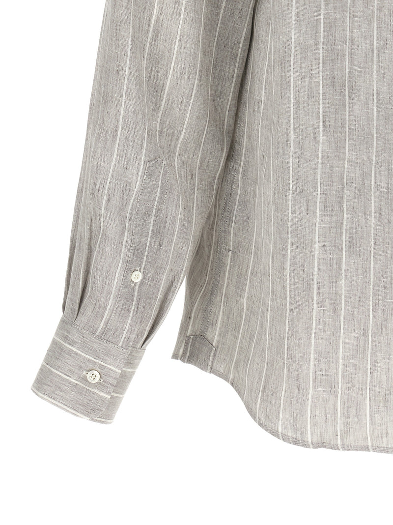 Brunello Cucinelli Pinstripe Shirt | Urbalenti™ NYC