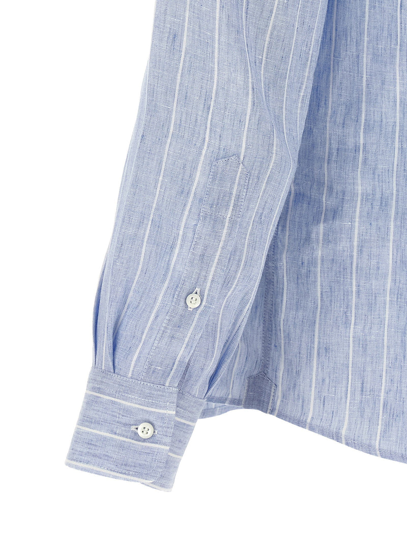 Brunello Cucinelli Brunello Cucinelli Striped Linen Shirt