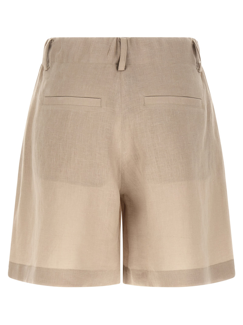 Brunello Cucinelli Linen Shorts | Urbalenti™ NYC