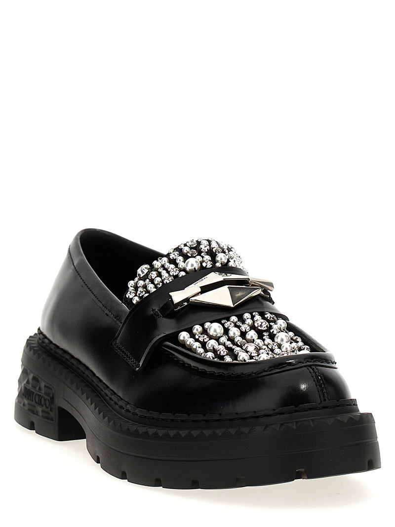 Jimmy Choo Marlow Diamond Loafers | Urbalenti™ NYC