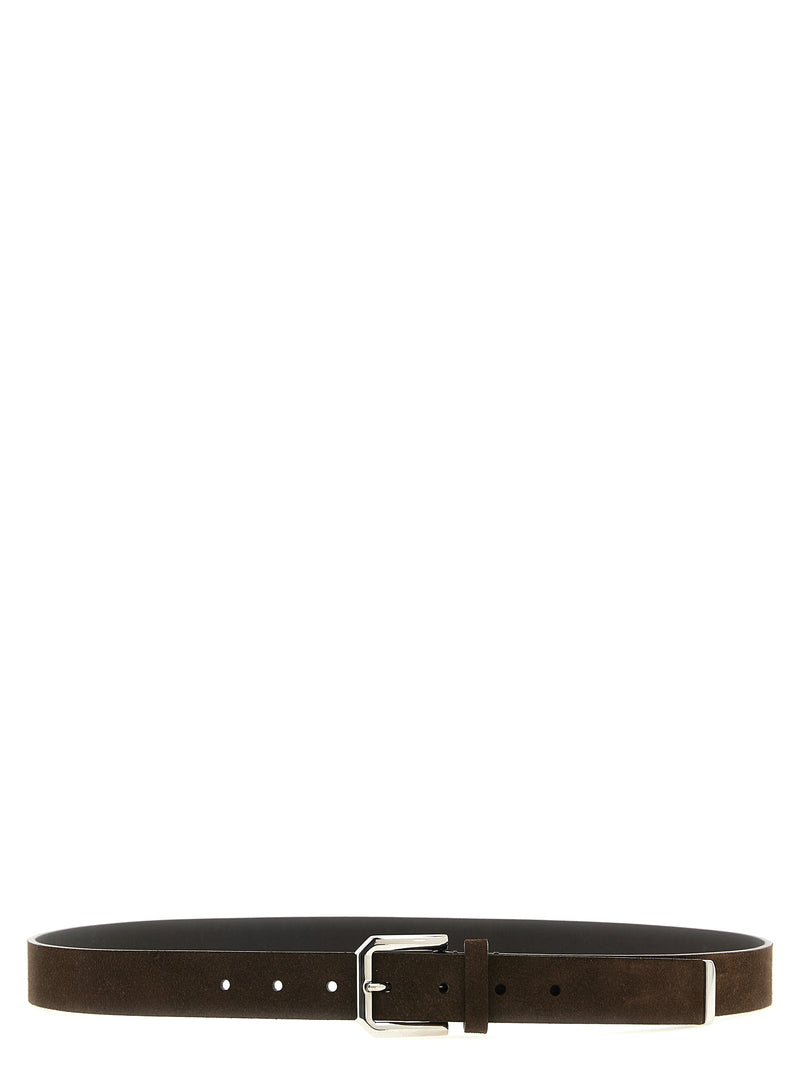 Brunello Cucinelli Inverted Leather Belt | Urbalenti™ NYC