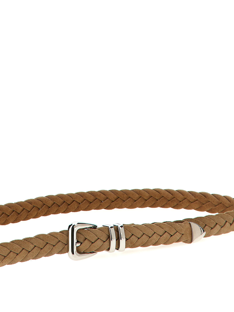 Brunello Cucinelli Braided Calfskin Belt | Urbalenti™ NYC