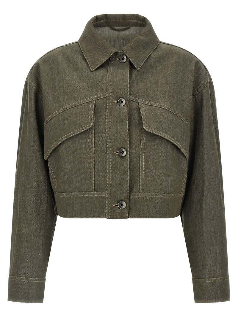 Brunello Cucinelli Cropped Jacket | Urbalenti™ NYC