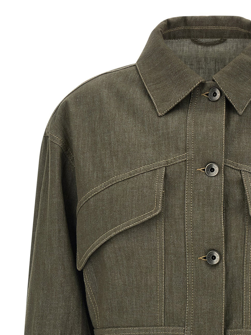 Brunello Cucinelli Cropped Jacket | Urbalenti™ NYC