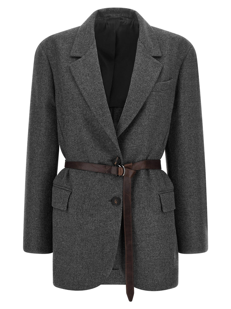 Brunello Cucinelli Brunello Cucinelli Single-breasted Blazer | URBALENTI™ NYC