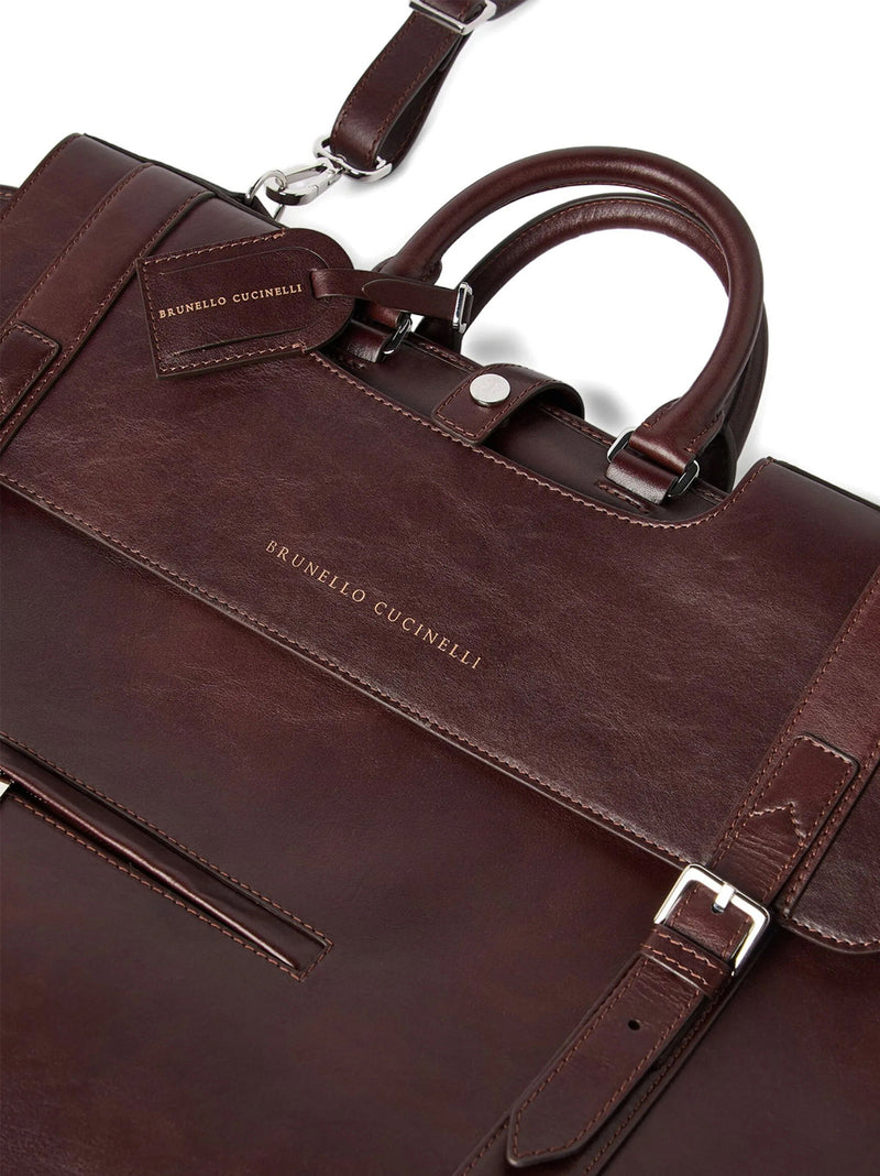 Brunello Cucinelli Brunello Cucinelli Leather Garment Holder