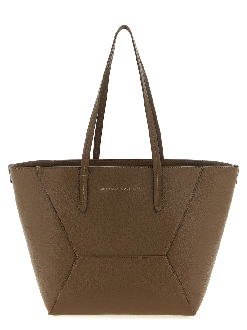 Brunello Cucinelli Bc Duo Medium Shoulder Bag - Leather - Style D2573C9357 | URBALENTI ™