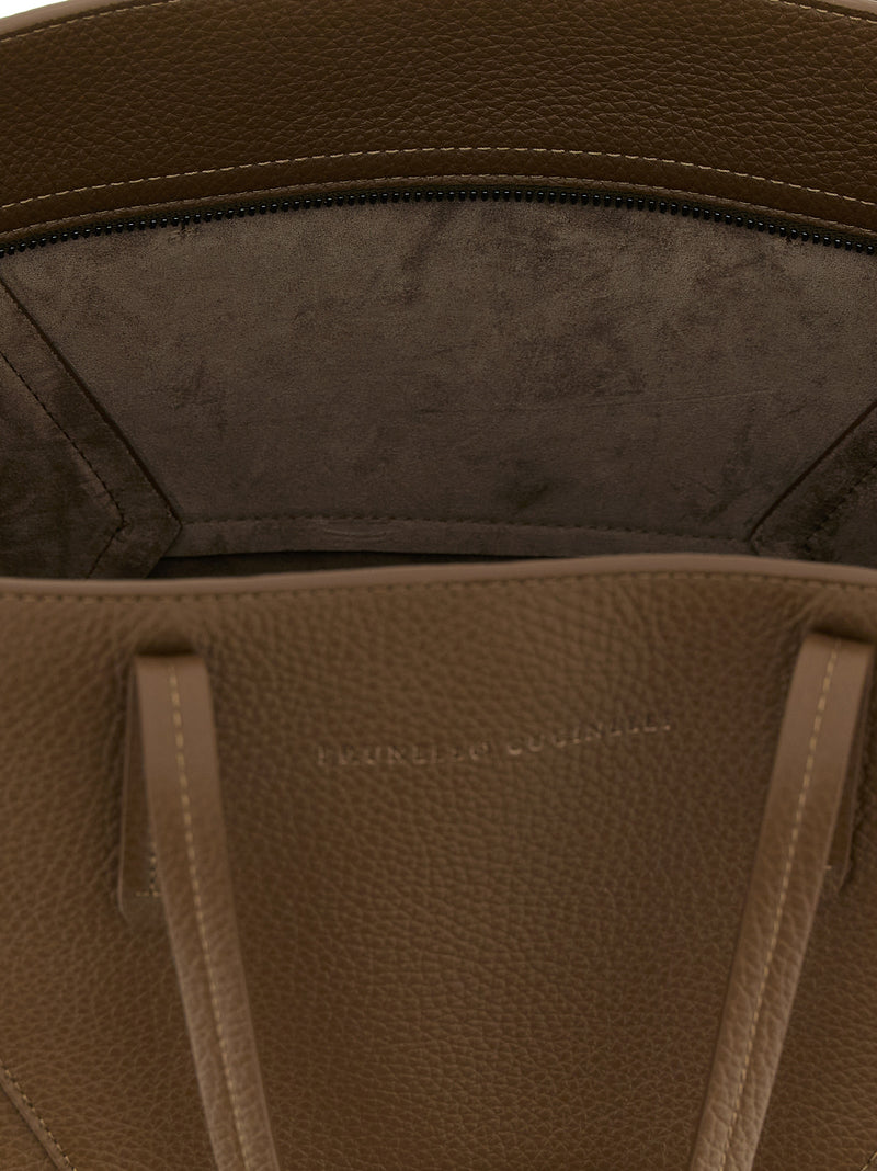 Brunello Cucinelli Bc Duo Medium Shoulder Bag - Leather - Style D2573C9357 | URBALENTI ™
