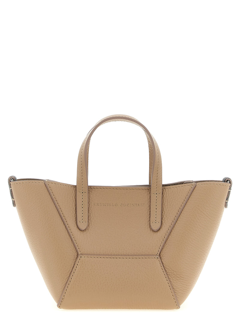 Brunello Cucinelli Bc Duo Mini Handbag - Leather Mini - Style 5C2767 | URBALENTI™