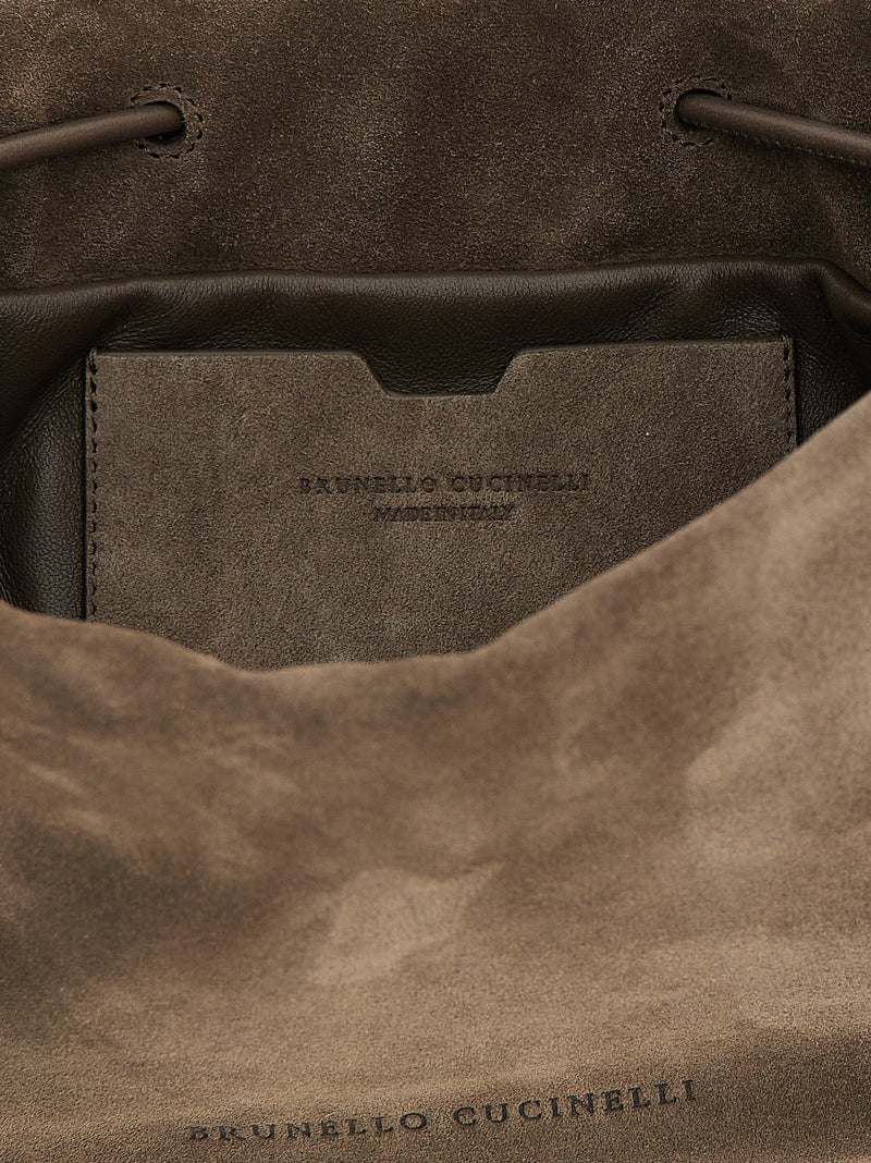 Brunello Cucinelli Brunello Cucinelli Bolso bandolera mini Bucket Mellow